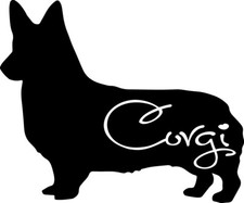 Corgi Decal Window Bumper Sticker Car Decor Dog Love Pet Welsh Pembroke Dogs