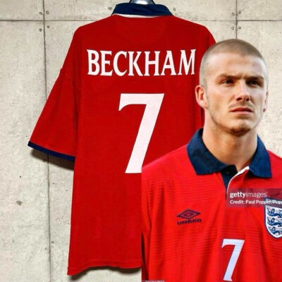 Beckham England EURO 2000 #7 Jersey Size L | eBay