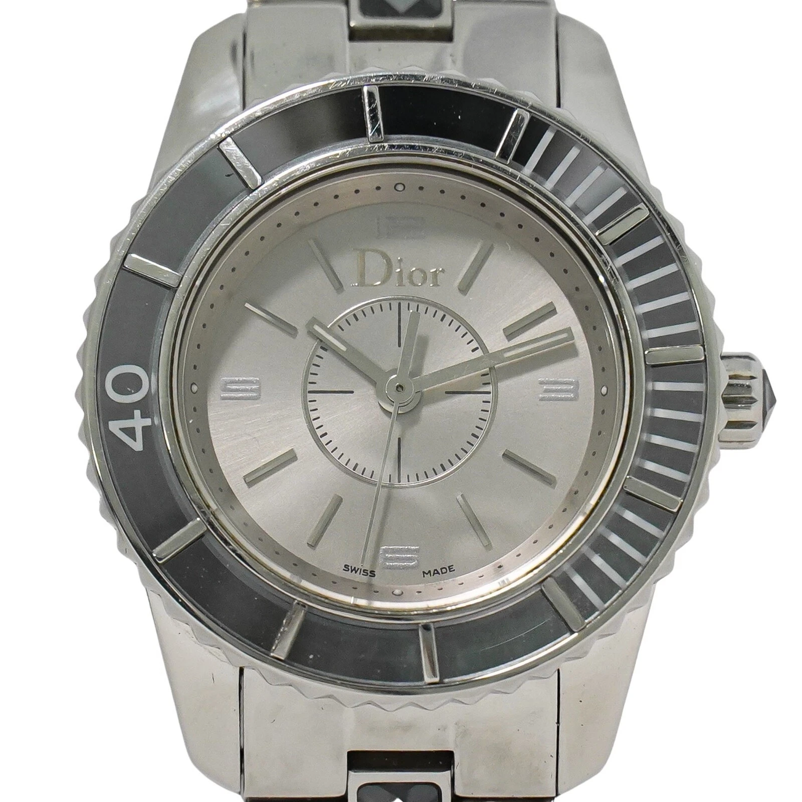 Orologio Christian Dior Crystal CD112114 Acciaio Inox Quarzo Donna Argento
