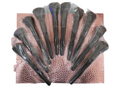  Lot of 10  Twinbeauty Make Blush Brush/Powder Highlighter 7.5" L