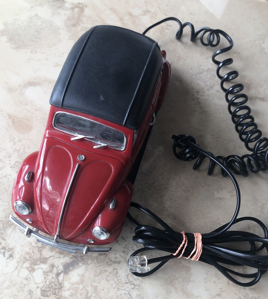 自動車 Volkswagen Beetle Phone Beetle Volkswagen VW Car Push Button Phone Touch Tone Be