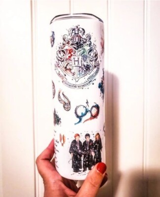Harry Potter 20oz Tumbler Insulated Stainless Steel Mug Cup Straw Lid