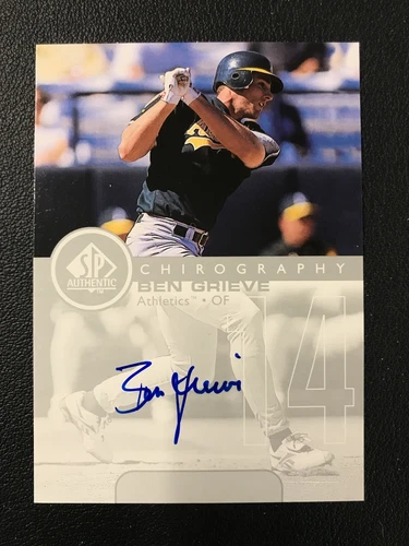 1999 SP Authentic #BG Ben Grieve Autograph Oakland Athletics