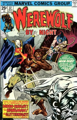 US Marvel: WEREWOLF BY NIGHT 37 ! 3rd app. MOON KNIGHT!  vs. HANGMAN! DISNEY+