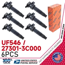 6Pcs Ignition Coil for Hyundai Santa Fe Kia Sorento Borrego Amanti 27301-3C000