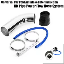 Cold Air Intake Filter Induction Kit Universal Car Pipe Power Flow Hose System