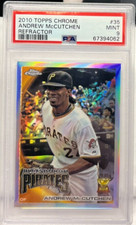 Andrew McCutchen 2010 Topps Chrome Refractor #35  PSA 9 MINT pop 3 w/none higher