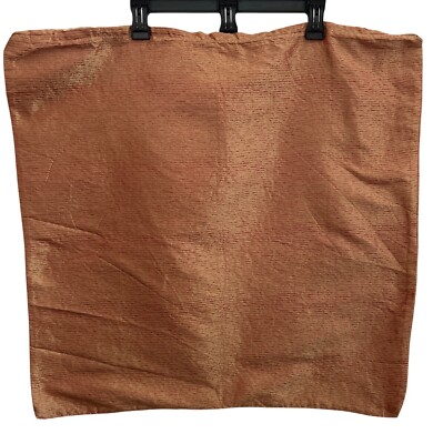 Tomasini Fine Linens Rust Shimmery Gold Zip Up Euro Shams  X 2 Luxury Feel