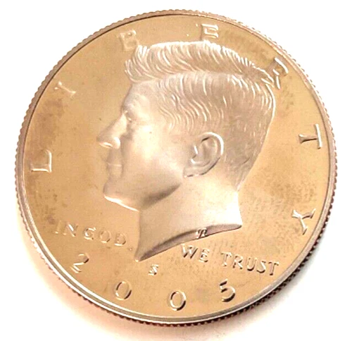 2005 S Silver Proof Kennedy Half Dollar