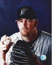 Ryan Dempster Autographed 8x10 Florida Marlins Free Shipping B180