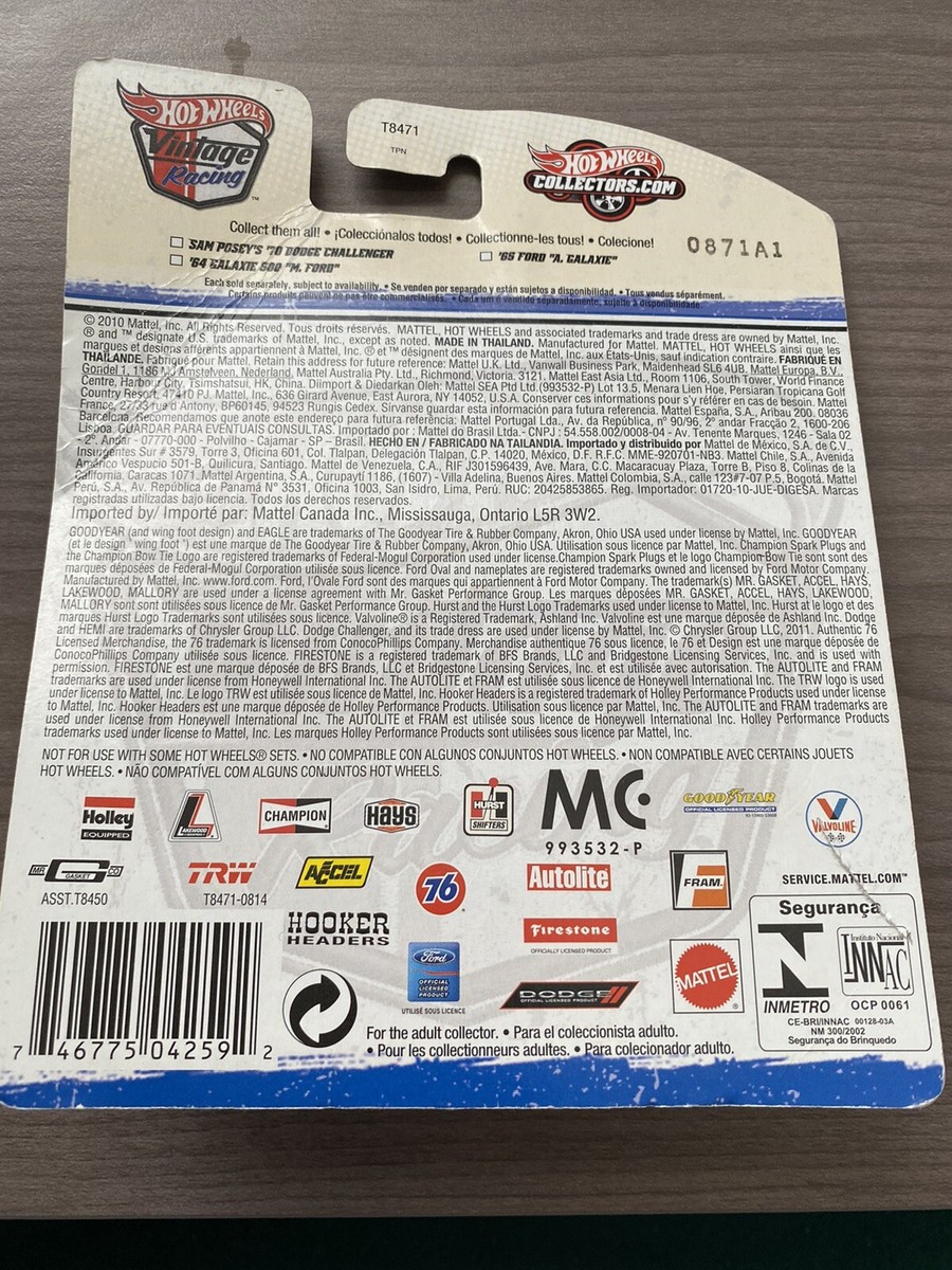 Hot Wheels Vintage Racing '64 GALAXIE 500 