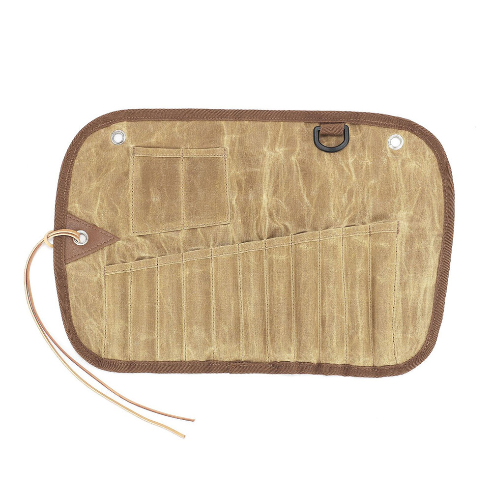 Roll Holder Portable Outdoor Cutlery Organizer for Travel Camping