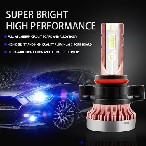 8000K Ice Blue LED Headlight Fog Light Bulbs For Chevy Tahoe Suburban 2007-2014 - Picture 6 of 12