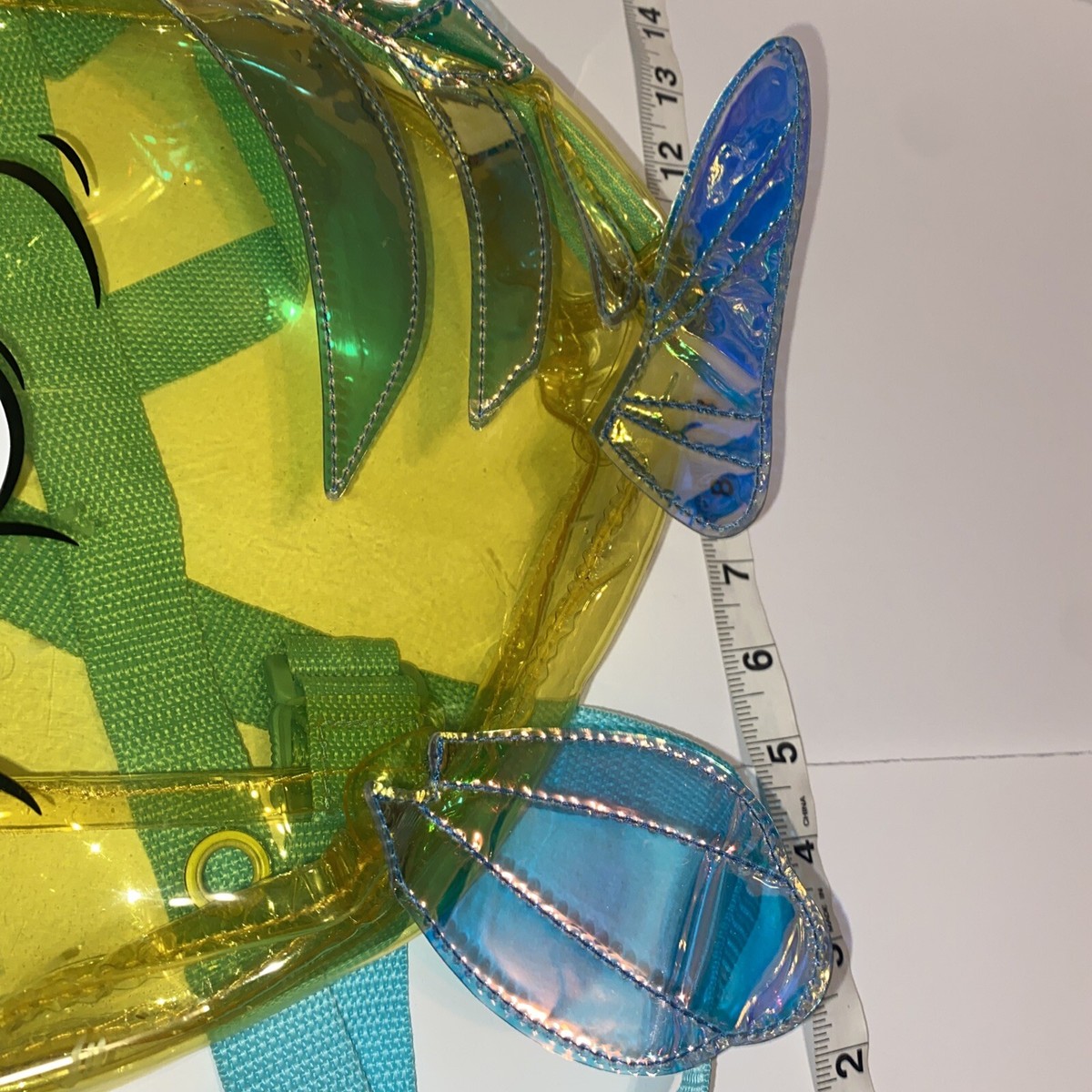 Flounder Disney The Little Mermaid Clear Backpack Disney The Little Mermaid Ariel and Flounder Green  main image 2