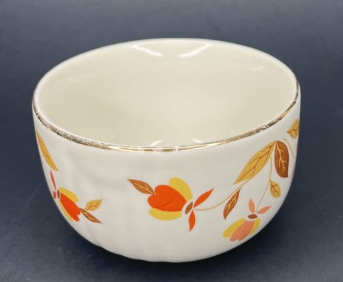 Tazza crema pasticcera vintage sala superiore foglia autunnale ceramica Ramekin 3,5” X 2+”. I-2