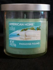  Yankee Candle American Home- 4 Oz Jar Candle With Lid- Paradise Found