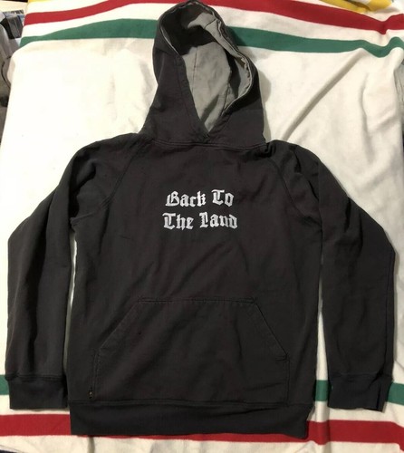 Lyz Olko Black Distressed Hoodie Cotton Blend Back To The Land