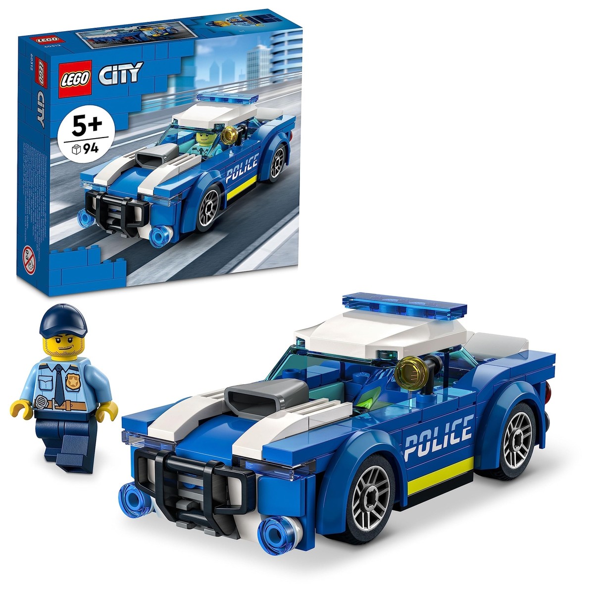 LEGO Toy City Police Car Boys Girls Car Children Police Car Toy