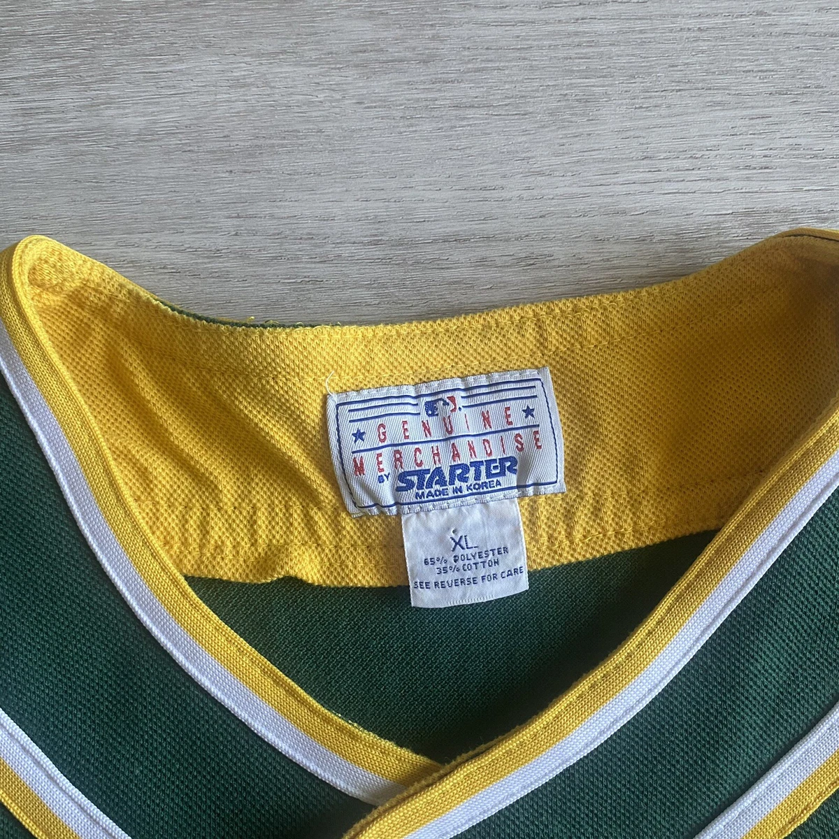 New Oakland Athletics A's Baseball Jersey L Made in USA Sheperd Authentic Sewn