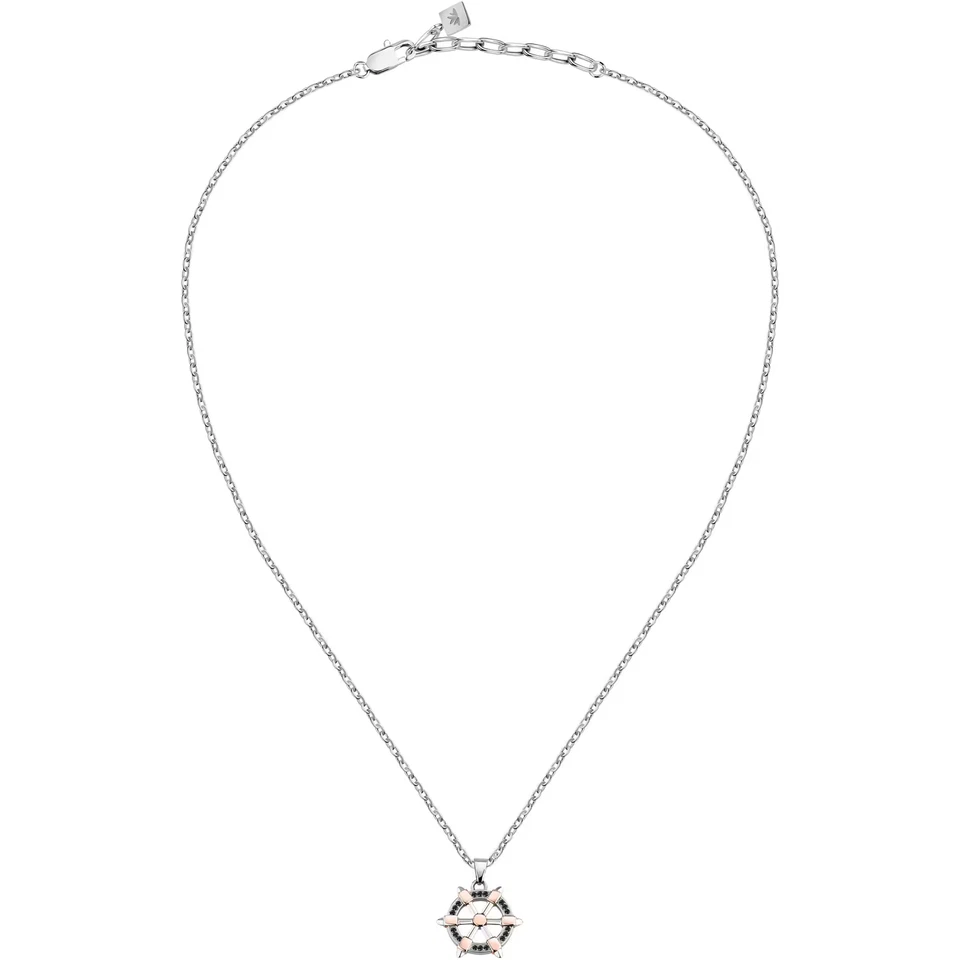 Collana uomo/ragazzo gioielli Morellato VERSILIA SAHB17 timone cristalli neri - Immagine 2 di 4