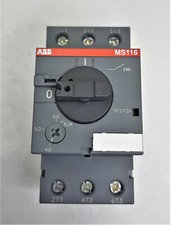 ABB MS116-6.3 Manual Motor Starter 4.0 - 6.3A, AC-3, 1SAM250000R1009, NEW, NOS