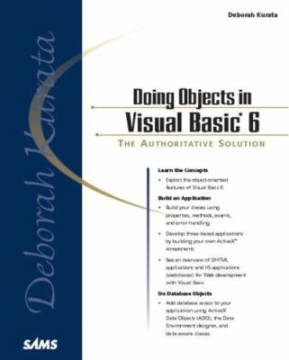Doing Objects in Visual Basic 6, Kurata, Deborah, 9781562765774