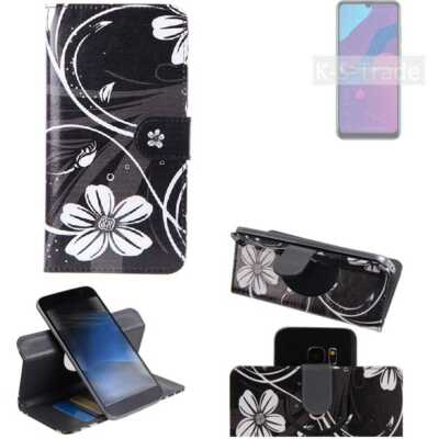 Für Huawei Honor Play 9A 360° Schutz Hülle Wallet Case Design Blumen