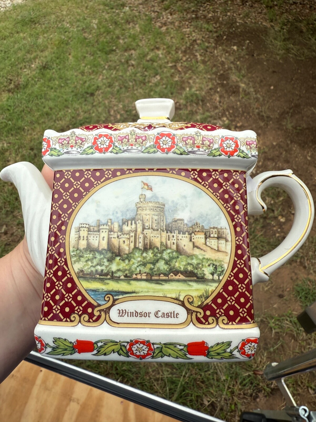 Vintage Windsor Castle Ceramic Teapot Royal Collectible