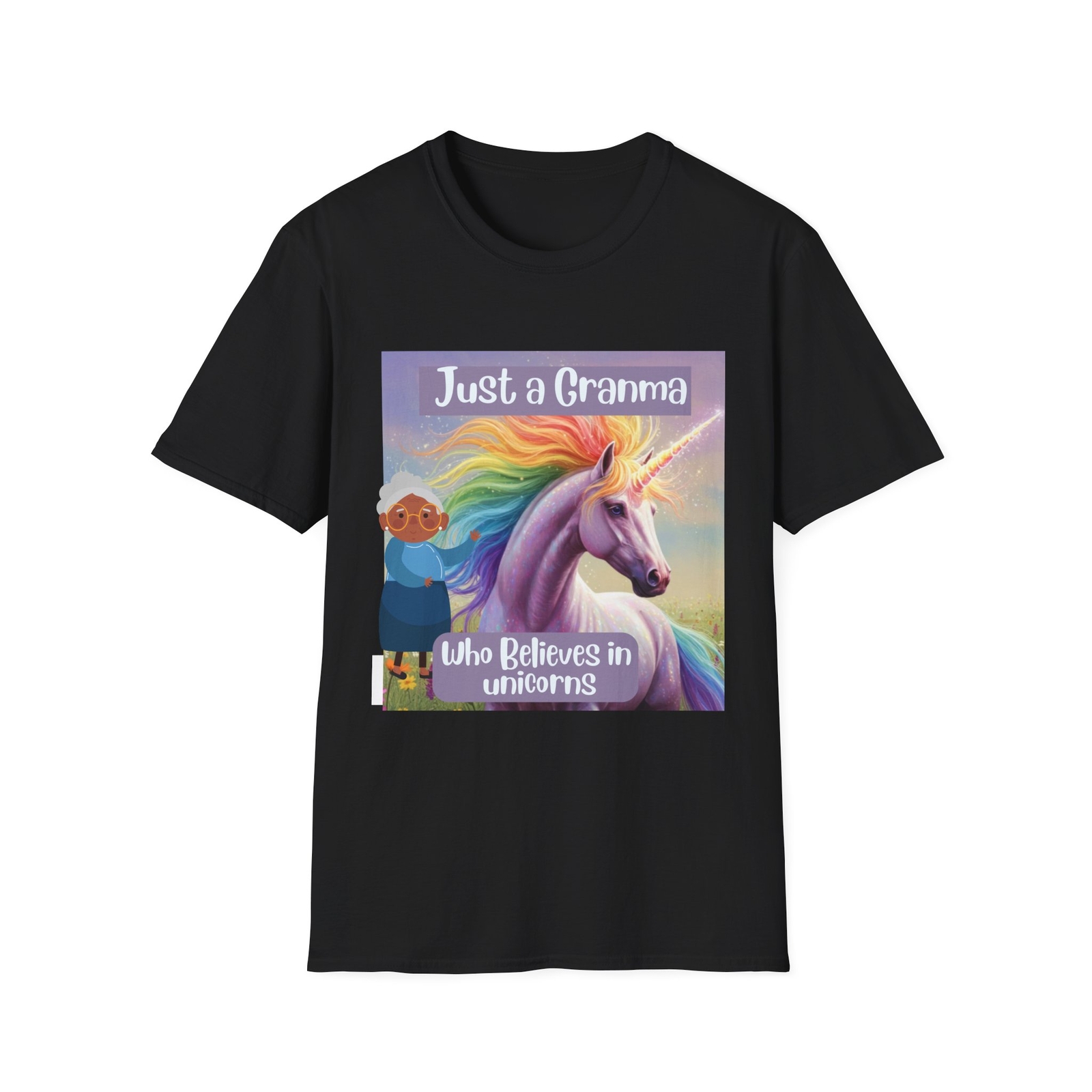 Just a Gramma Who Believes in Unicorns T-Shirt, Gift for Grandmother, Magical