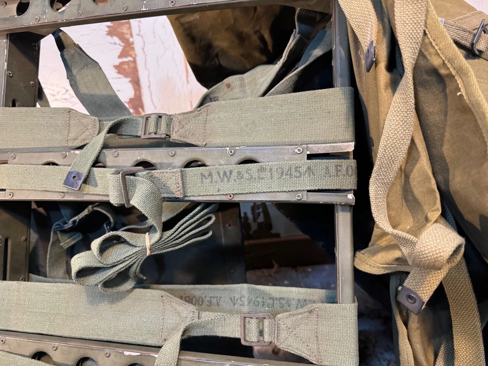 Orig. britische Armee WKII Pack Frame Tragegestell Alu Sammlerstück 1945 #0447 - Bild 3 von 4