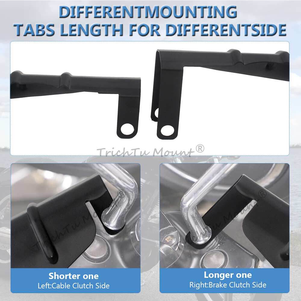 New Style Matte Black Hand Guards For Harley Touring Dyna Softail Honda Yamaha