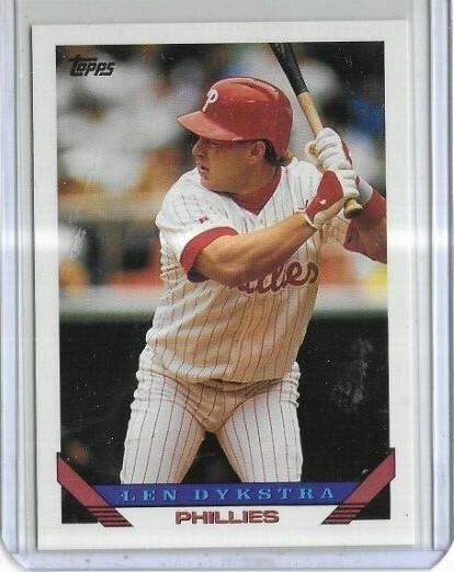 1993 Topps #740 Len Dykstra Philadelphia Phillies | eBay