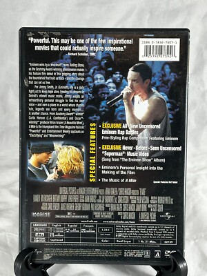 Eminem's 8 Mile DVD - Full Screen Edition - Classic Hip-Hop Drama