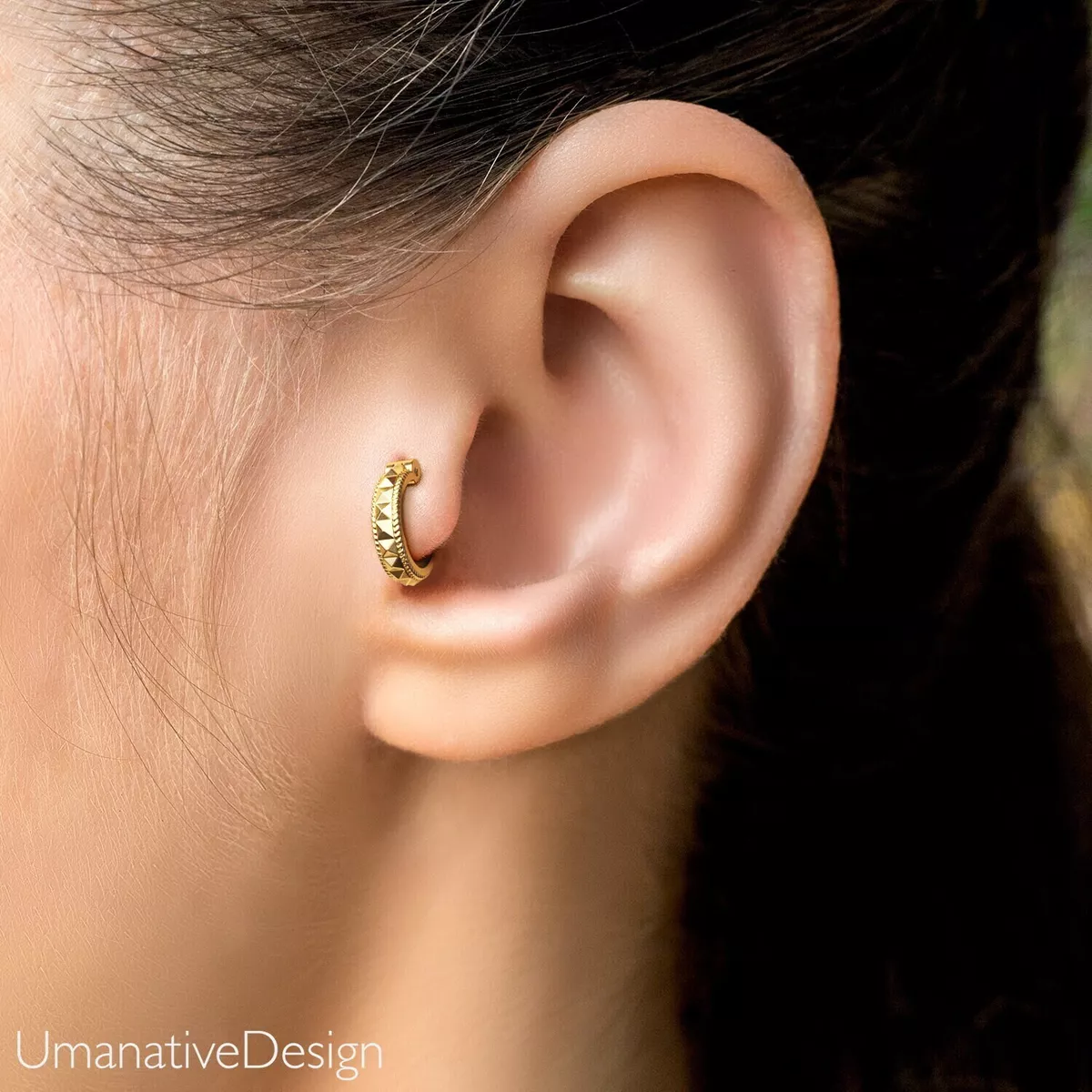 18k gold cartilage earrings outlet
