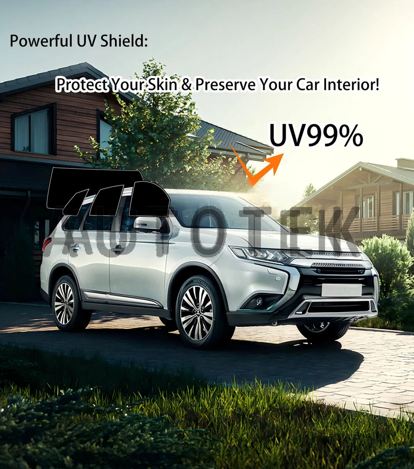 Оконная пленка PreCut любой оттенок абажур % VLT для 2-дверного седана Toyota Echo 2000-2005 - Изображение 4 из 4