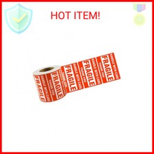 500 Fragile Stickers 1 Roll 2" x 3" Fragile - Handle with Care - Thank You Shipp
