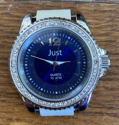 Uhr Armbanduhr Herren, Just - Quartz, Edelstahl, 10 ATM, Strass