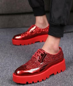 mens platform brogues