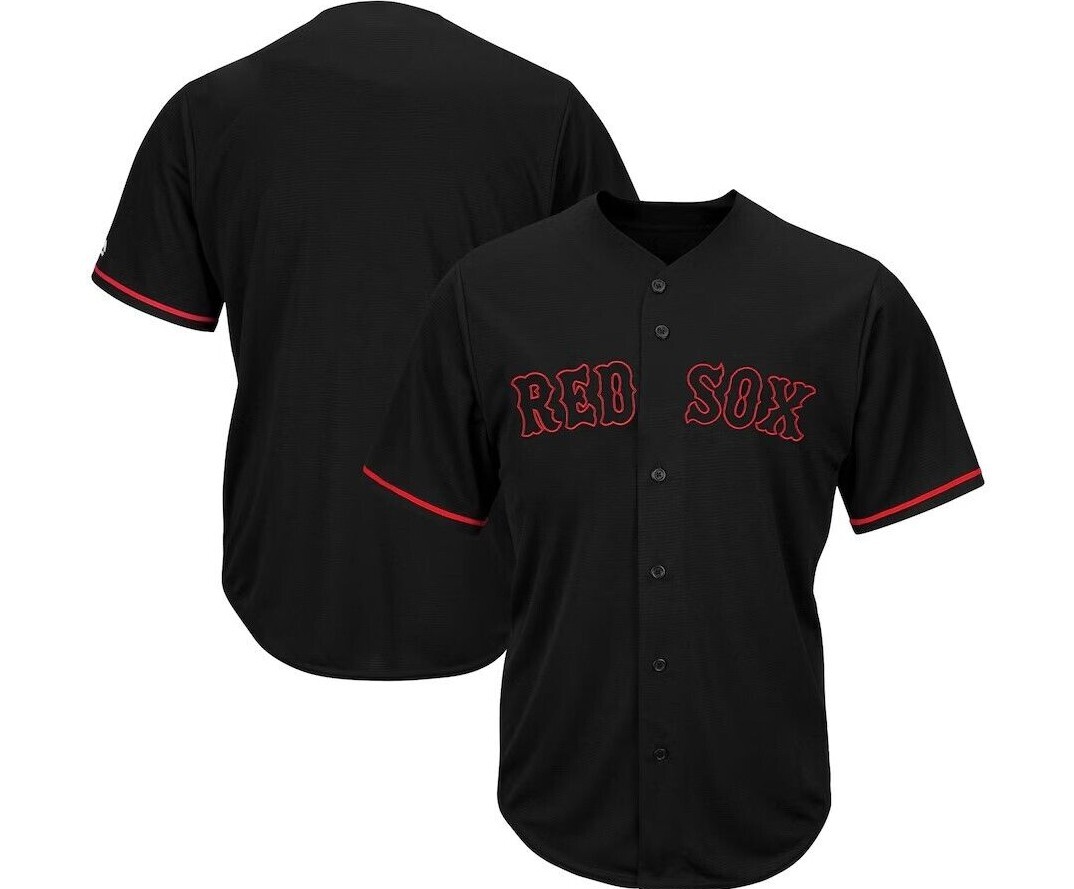 MLB Boston Red Sox Black Baseball Jersey New Mens Sizes | eBay
