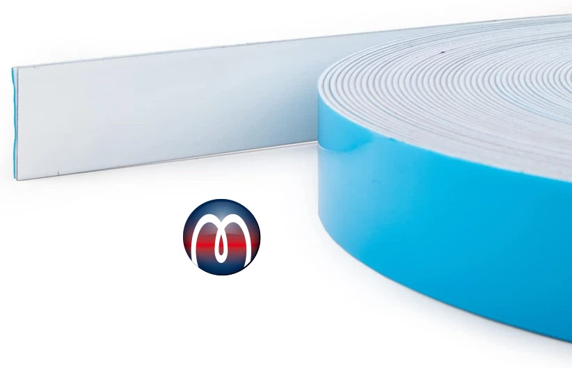 Metallband selbstklebend weiß, Breite 19 mm, Rolle 30 m - Haftgrund für Magnete - Bild 4 von 4