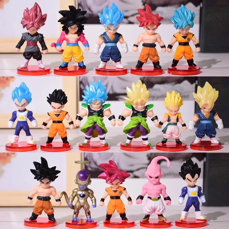 Lot Figurines Dragon Ball Z Banpresto - Vegeta, Goku, Genkidama - Rare Set 1989