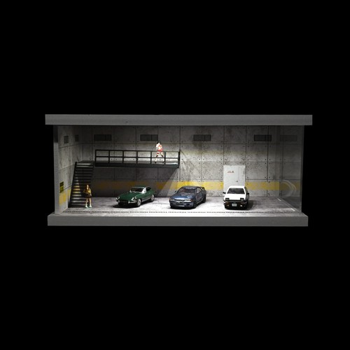 Diorama 1:64 Car Garage Model LED City Maintenance Workshop Scene Display Model - Picture 29 of 57