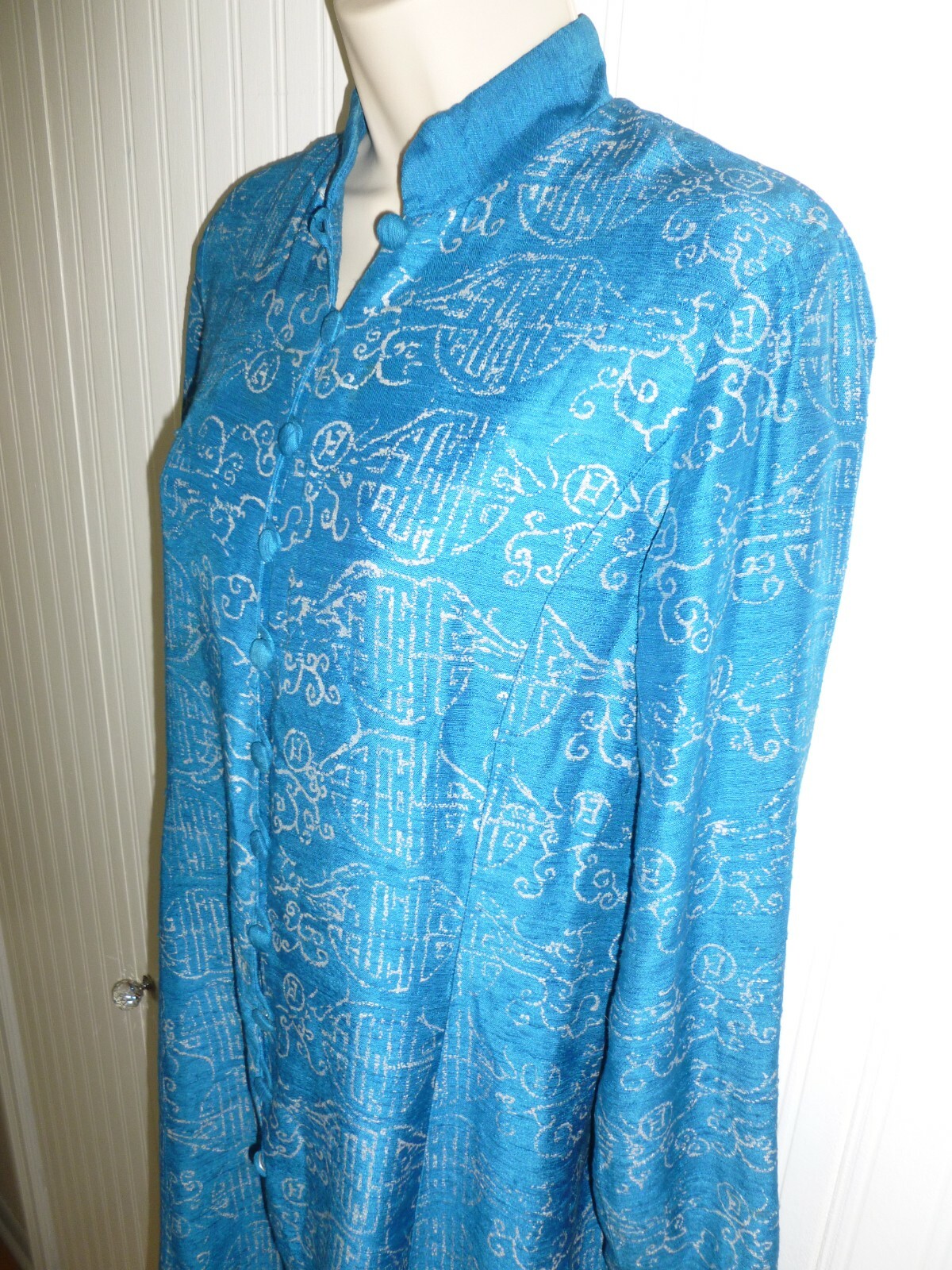 Cute1960s 1970s Silk Tunic Dress Alfred Shaheen H… - image 3
