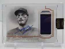 NOLAN ARENADO 2020 TOPPS DYNASTY ENCASED PRIME PATCH AUTOGRAPH! #08/10! SP!