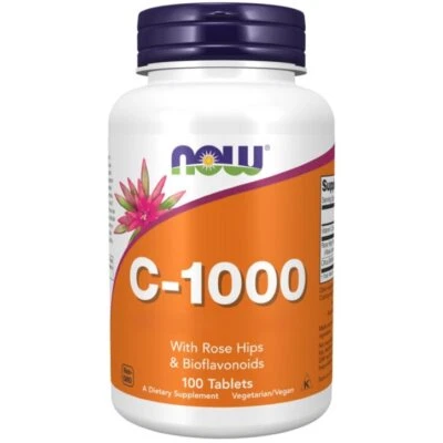 Now Foods, Vitamin C-1,000, 100 Tabletten - Blitzversand - Bild 1 von 3
