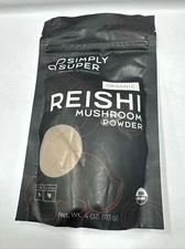 Simply Super Organic SuperFoods Reishi Mushroom Powder 4 Oz *Popular use in Tea!
