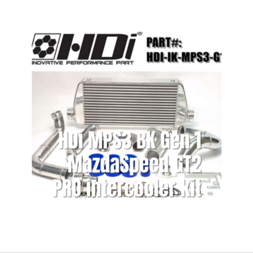 Genuine HDi HYBRID FMIC GT2 PRO Intercooler Kit Mount Fits MAZDA MPS3 BK Gen1 - Video 1 of 1