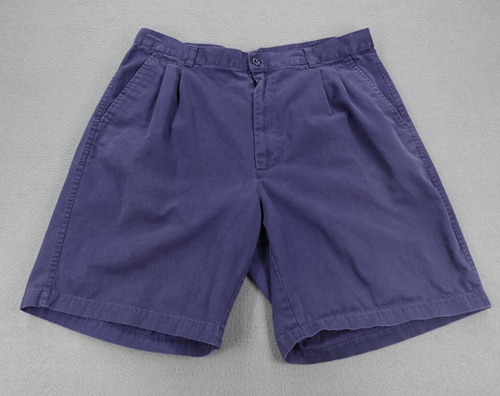 Vintage Nike Pleated Front Chino Shorts Men's Blue Size 36 Golf Casual Y2K