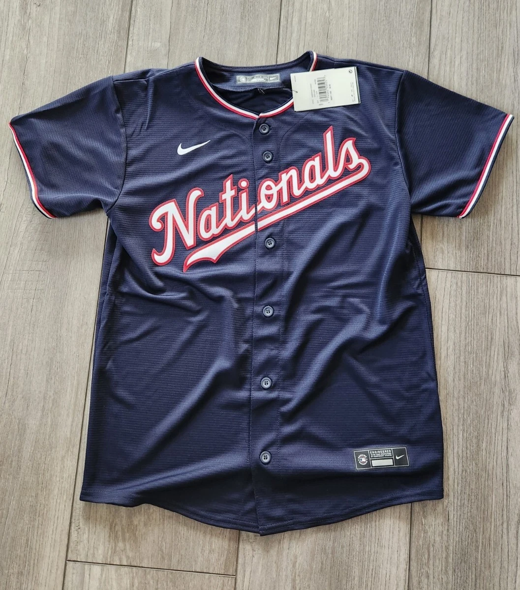 Nike Washington Nationals #22 Juan Soto Navy Blue Authentic Jersey