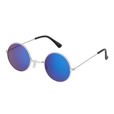 Small Blue Lens John Lennon Style Round Sunglasses Adults Mens Womens Glasses UK
